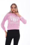 Kadın Baskı Detaylı Kapüşonlu Sweatshirt 245224 -