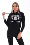 Kadın Baskı Detaylı Kapüşonlu Sweatshirt 245224 -