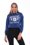 Kadın Baskı Detaylı Kapüşonlu Sweatshirt 245224 -