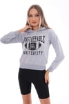 Kadın Baskı Detaylı Kapüşonlu Sweatshirt 245224 -
