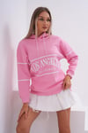 Kadın Baskı Detaylı Kapüşonlu Üç İplik Sweatshirt 245130 -
