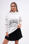 Kadın Baskı Detaylı Kapüşonlu Üç İplik Sweatshirt 245130 -