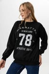 Kadın Baskı Detaylı Oversize Sweatshirt