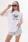 Kadın Baskı Detaylı Oversize Tişört 260157 -