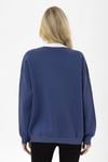 Kadın Baskı Detaylı Polo Yaka Sweatshirt