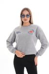 Kadın Baskı Detaylı Üç İplik Sweatshirt 245362 -