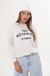 Kadın Baskılı Üç İplik Sweatshirt 255322 -
