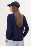 Kadın Baskılı Üç İplik Sweatshirt 255324 -