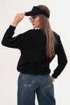 Kadın Baskılı Üç İplik Sweatshirt 255321 -