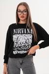 Kadın Baskılı Üç İplik Sweatshirt 255325 -