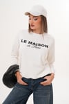 Kadın Baskılı Üç İplik Sweatshirt 255321 -