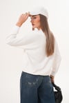 Kadın Baskılı Üç İplik Sweatshirt 255321 -