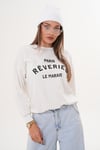 Kadın Baskılı Üç İplik Sweatshirt 255322 -