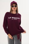 Kadın Baskılı Üç İplik Sweatshirt 255321 -