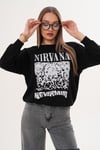 Kadın Baskılı Üç İplik Sweatshirt 255325 -