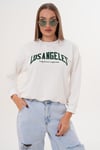 Kadın Baskılı Üç İplik Sweatshirt 255320 -