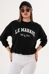 Kadın Baskılı Üç İplik Sweatshirt 255324 -