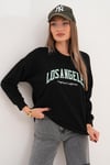 Kadın Baskılı Üç İplik Sweatshirt 255320 -
