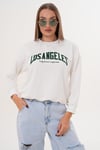 Kadın Baskılı Üç İplik Sweatshirt 255320 -