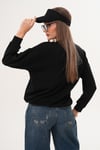 Kadın Baskılı Üç İplik Sweatshirt 255321 -