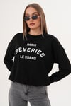 Kadın Baskılı Üç İplik Sweatshirt 255322 -