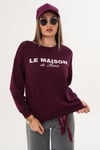 Kadın Baskılı Üç İplik Sweatshirt 255321 -