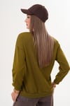 Kadın Baskılı Üç İplik Sweatshirt 255324 -
