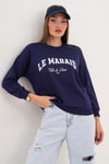 Kadın Baskılı Üç İplik Sweatshirt 255324 -