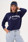 Kadın Baskılı Üç İplik Sweatshirt 255324 -