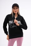 Kadın Baskılı Yaka Yarım Fermuarlı Cep Detaylı Üç İplik Sweatshirt 245129 -