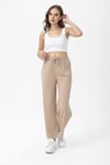 Kadın Beli Lastikli İspanyol Paça Kaşkorse Pantolon 240072 -