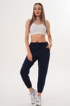 Kadın Beli Paçası Lastikli Scuba Pantolon 255071 -