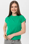 Kadın Bisiklet Yaka Basic T-Shirt