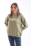 Kadın Bisiklet Yaka Baskı Detaylı Üç İplik Sweatshirt 245281 -