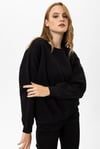 Kadın Bisiklet Yaka Oversize Sweatshirt