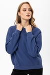 Kadın Bisiklet Yaka Oversize Sweatshirt