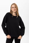 Kadın Bisiklet Yaka Oversize Sweatshirt