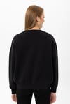 Kadın Bisiklet Yaka Oversize Sweatshirt