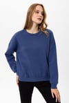 Kadın Bisiklet Yaka Oversize Sweatshirt
