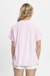 Kadın Bisiklet Yaka Oversize T-Shirt 240161 -