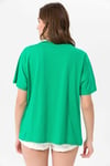 Kadın Bisiklet Yaka Oversize T-Shirt 240161 -