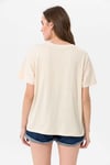 Kadın Bisiklet Yaka Oversize T-Shirt 240161 -