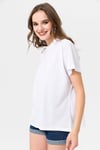 Kadın Bisiklet Yaka Oversize T-Shirt 240161 -