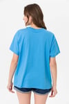 Kadın Bisiklet Yaka Oversize T-Shirt 240161 -