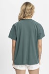Kadın Bisiklet Yaka Oversize T-Shirt 240161 -
