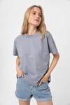 Kadın Bisiklet Yaka Oversize T-Shirt 240161 -