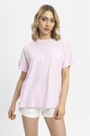 Kadın Bisiklet Yaka Oversize T-Shirt 240161 -