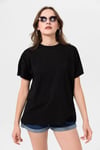 Kadın Bisiklet Yaka Oversize T-Shirt 240161 -