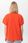 Kadın Bisiklet Yaka Oversize T-Shirt 240161 -