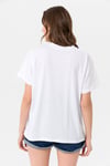 Kadın Bisiklet Yaka Oversize T-Shirt 240161 -